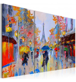 Cuadro pintado - Rainy Paris