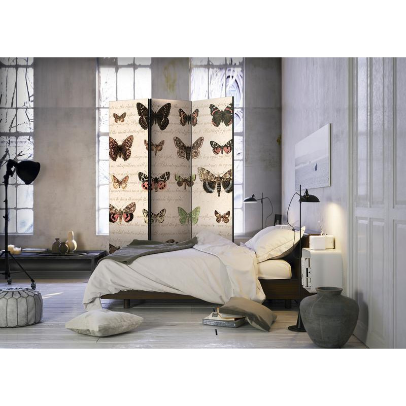 101,00 € Room Divider - Retro Style: Butterflies