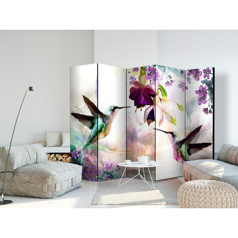 128,00 € Room Divider - Hummingbirds and Flowers II
