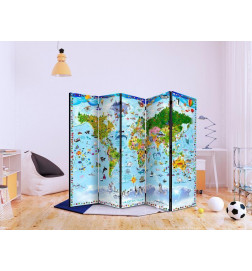 128,00 € Room Divider - World Map for Kids II