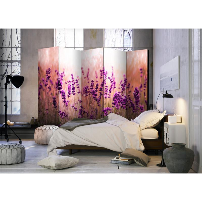 128,00 € Room Divider - Lavender in the Rain II