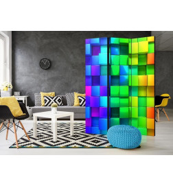 Room Divider - Colourful Cubes