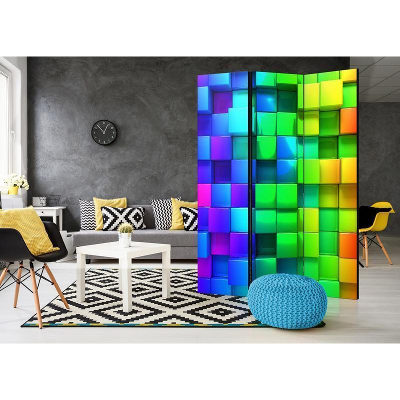101,00 € Room Divider - Colourful Cubes