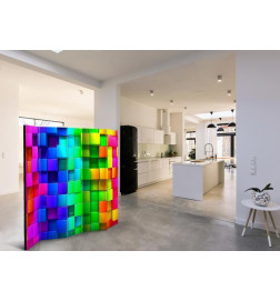 Room Divider - Colourful Cubes II