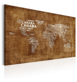 68,00 € Decorative Pinboard - The Lost Map [Cork Map - Italian Text]
