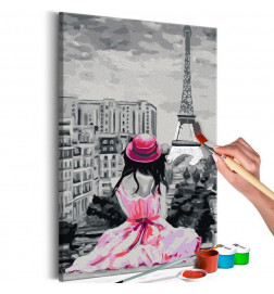 DIY foto met een meisje in Parijs CM 40x60 Arredalacasa