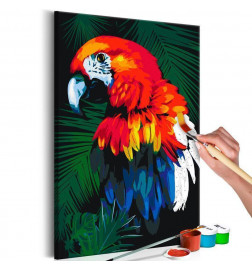 DIY krāsošana ar papagaiļu cm. 40x60 MĀJAS MĒBELES