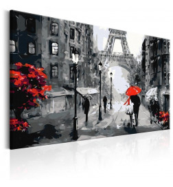 DIY glezna ar diviem mīļotājiem Parīzē cm. 60x40