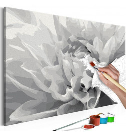 „Pasidaryk pats“ tapyba juodai baltomis gėlėmis cm. 60x40