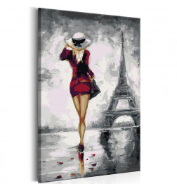 Quadro pintado por você - Parisian Girl