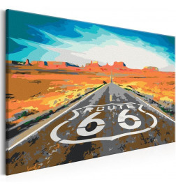 Quadro pintado por você - Route 66