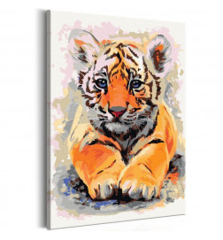 Quadro pintado por você - Baby Tiger