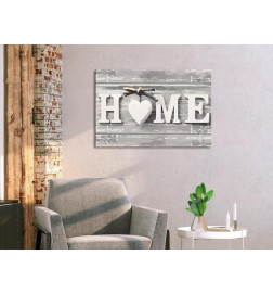 DIY canvas painting - Home (Letters)