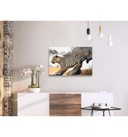 DIY glezna ar gepardu cm.60x40 arredalacasa