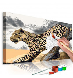 DIY plein met de cheetah cm.60x40 arredalacasa