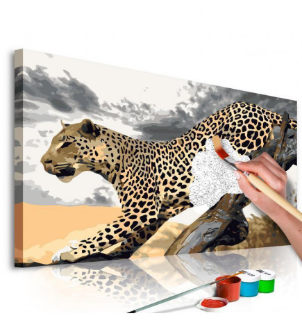 DIY glezna ar gepardu cm.60x40 arredalacasa
