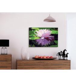 DIY schilderij met een delicate bloem cm. 60x40