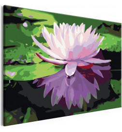DIY schilderij met een delicate bloem cm. 60x40