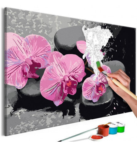 „Pasidaryk pats“ karkasas su violetinėmis gėlėmis cm. 60x40 – Įrenkite namus