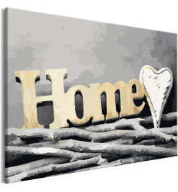 DIY canvas painting - Home on the Branches