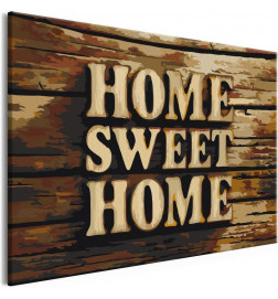 DIY slika home sweet home cm. 60x40 - Opremite svoj dom