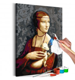 DIY slika 40x60 cm. dama s hermelinom OPREMI DOM