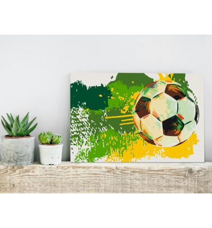 DIY canvas painting - Football Emotions