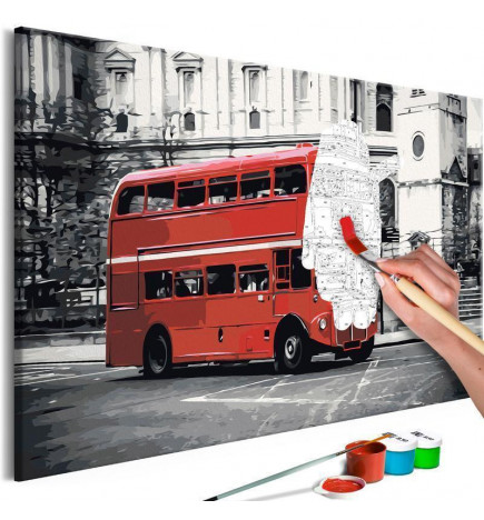 Tableau à peindre par soi-même - London Bus