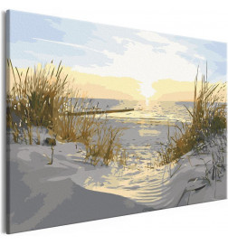 DIY canvas painting - On Dunes