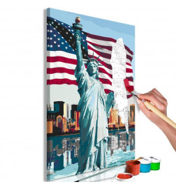 „Pasidaryk pats“ tapyba su laisvės statula cm. 40x60