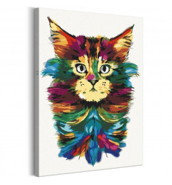 „Pasidaryk pats“ tapyba su gražiu katinu cm.40x60 ARREDALACASA