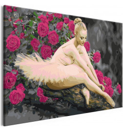 Quadro pintado por você - Rose Ballerina