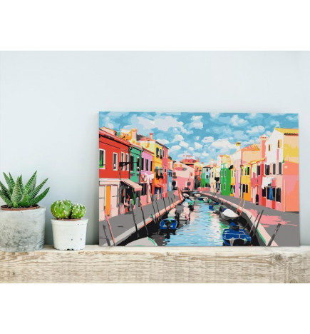 Spalvota „pasidaryk pats“ tapyba su Venecija cm. 60x40 Įrenkite savo namus