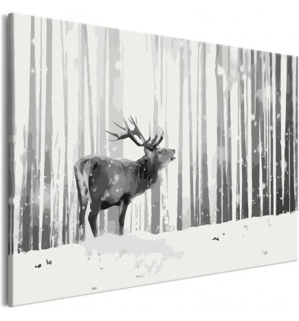 Quadro pintado por você - Deer in the Snow