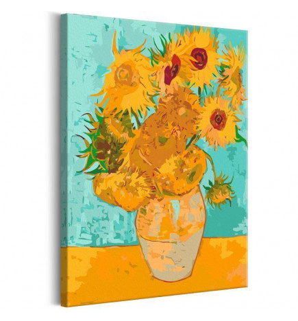 Cuadro para colorear - Van Gogh's Sunflowers
