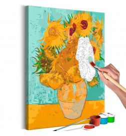 DIY glezna ar ziediem 40x60 cm. APRĒĶĒ SAVU MĀJU