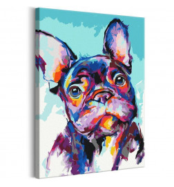 „Pasidaryk pats“ tapyba su šuniuku spalvos cm.40x60 ARREDALACASA