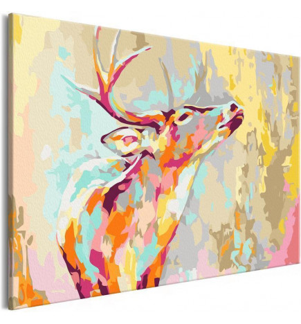 Quadro pintado por você - Proud Deer