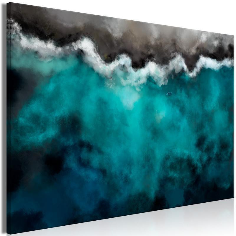 31,90 € Canvas Print - Blue Lagoon (1 Part) Wide