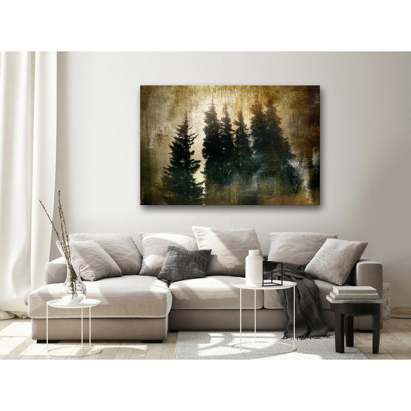 31,90 € Canvas Print - Stately Spruces (1 Part) Wide