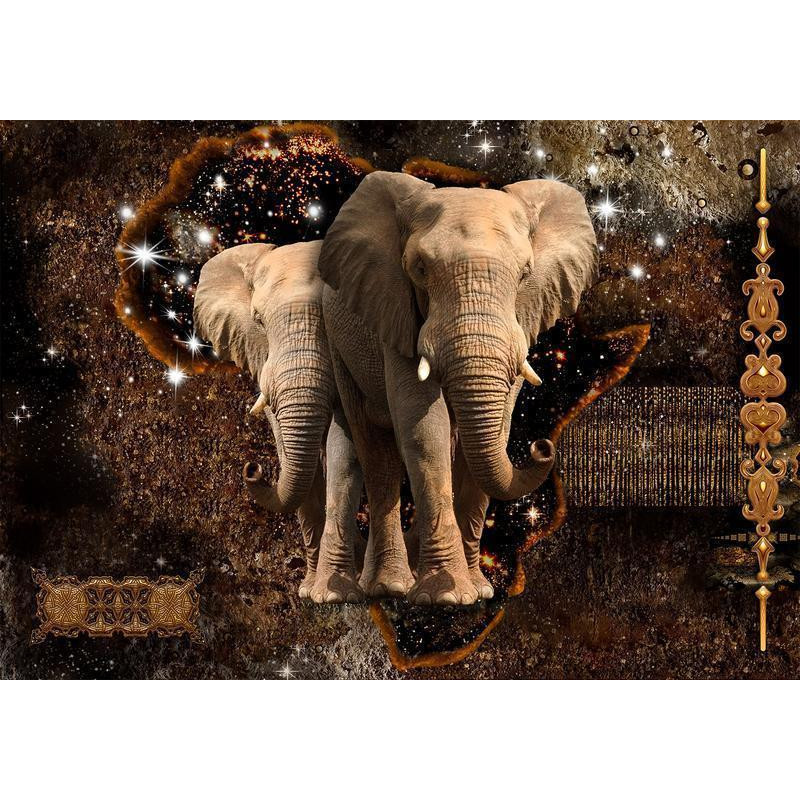 34,00 € Wall Mural - Brown Elephants