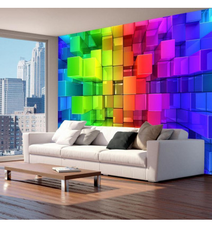 Mural de parede - Colour jigsaw
