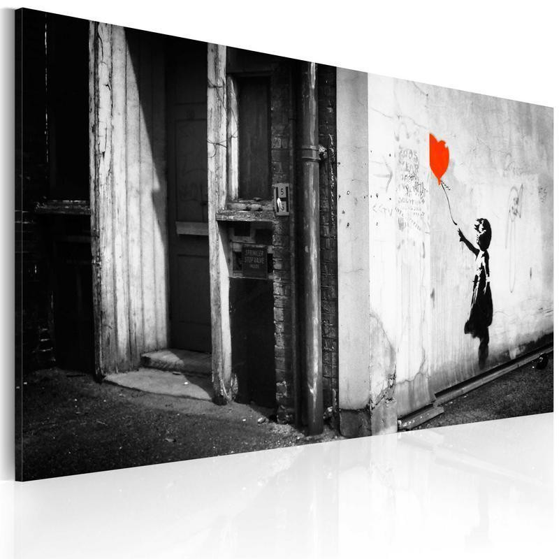 31,90 € Canvas Print - Girl with balloon (Banksy)