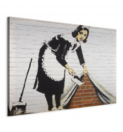 Schilderij - Cleaning lady (Banksy)