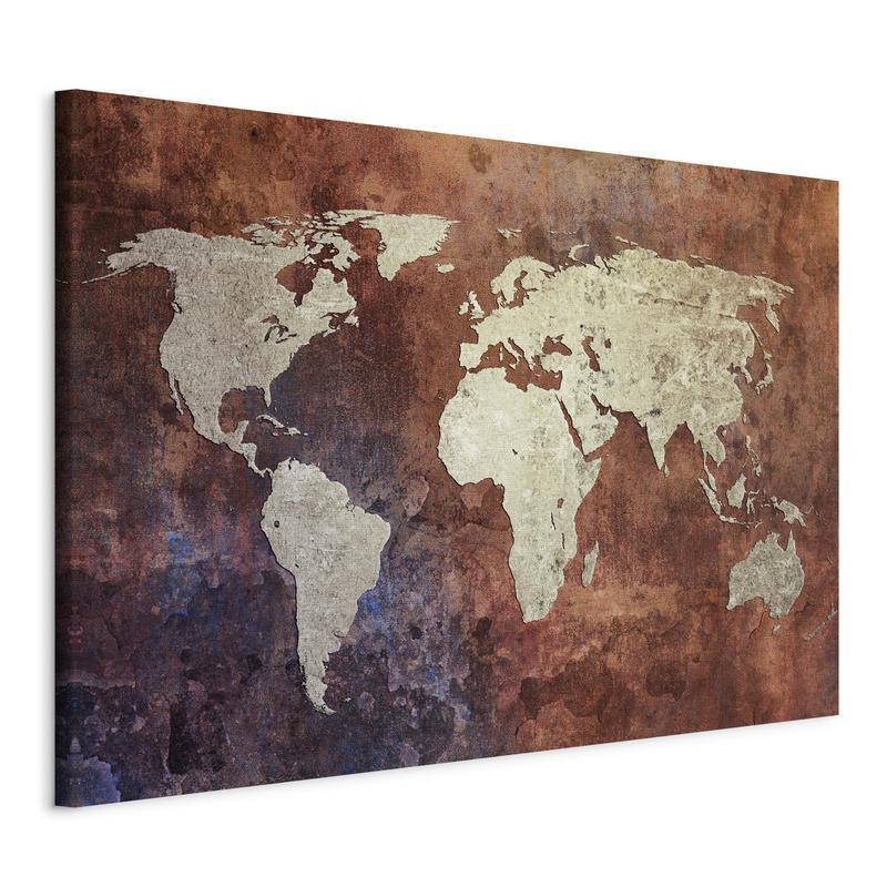31,90 € Cuadro - Rusty map of the World