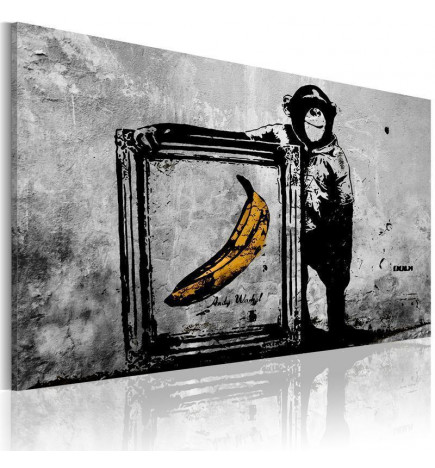 Cuadro - Inspired by Banksy - black and white
