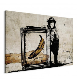 Seinapilt - Inspired by Banksy - sepia