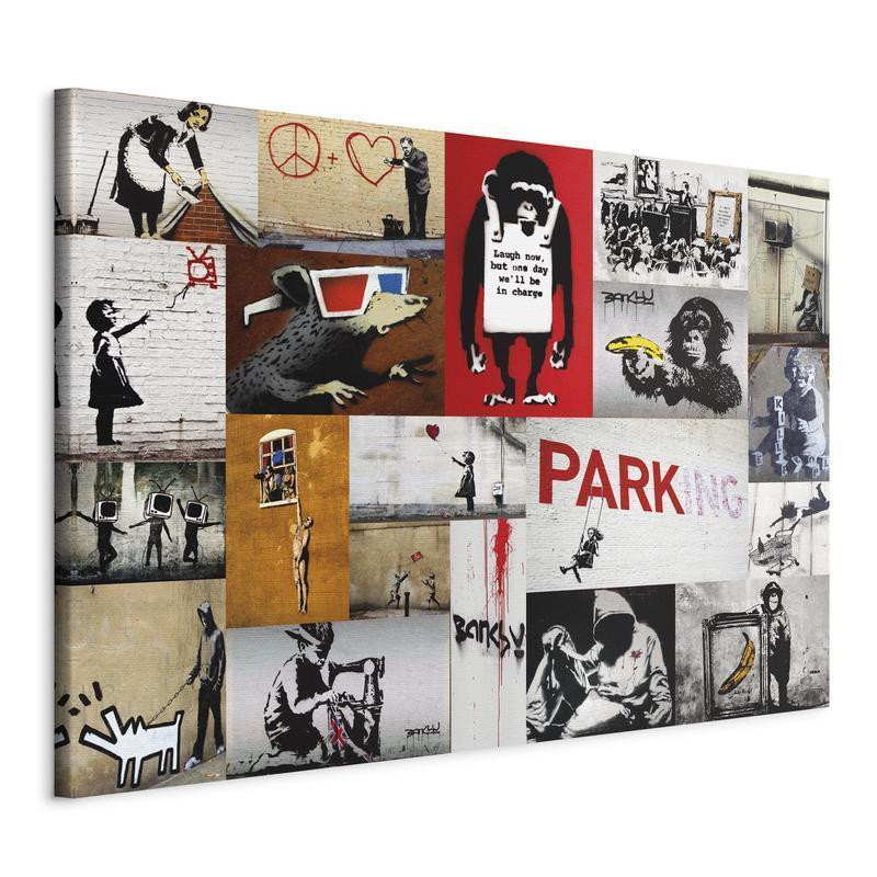 31,90 € Cuadro - Banksy - collage