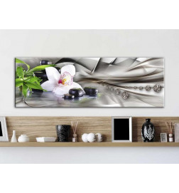 82,90 € Schilderij - Zen composition: bamboo, orchid and stones