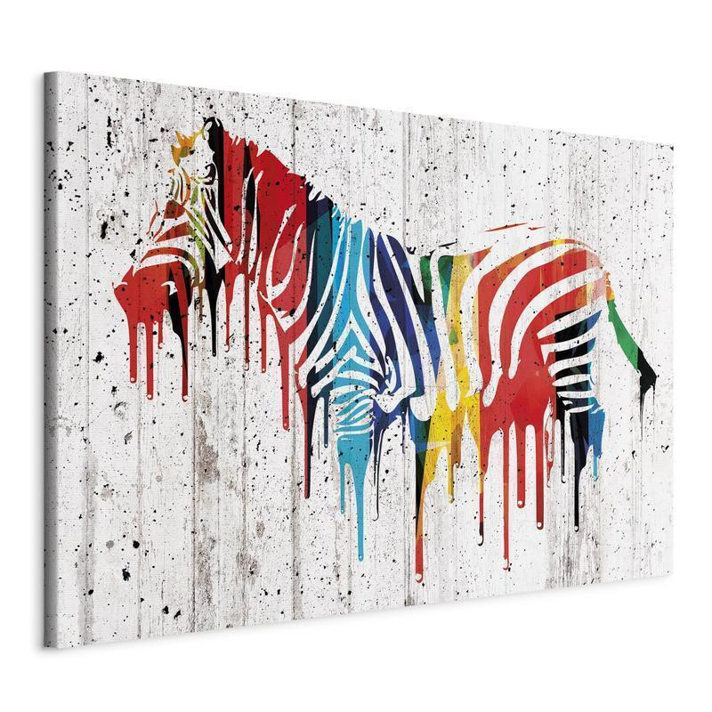 31,90 € Leinwandbild - Colourful Zebra